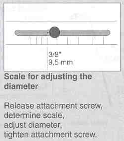 3.  Wire size slide guide.